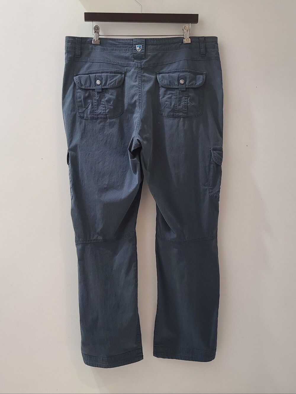 KUHL Stretch Cargo Pants Blue SPLASH Roll-Up Sz 18 Wide Cabincore Active - Picture 5 of 16